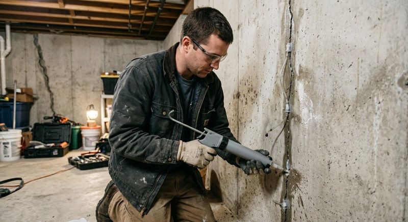 Basement Crack Repair in Chino Hills, CA