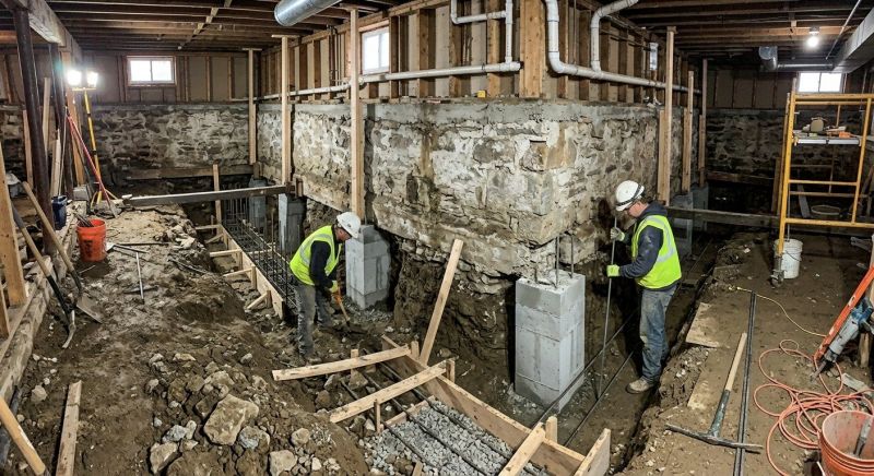 Basement Underpinning in Chino Hills, CA
