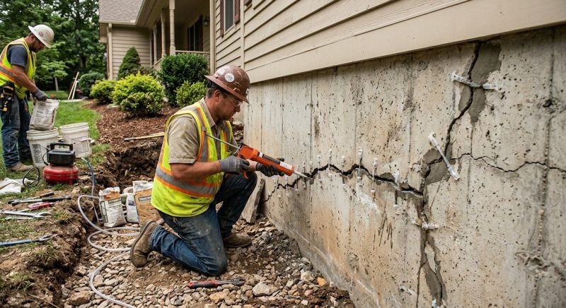 Cracked Foundation Repair in Orange, CA