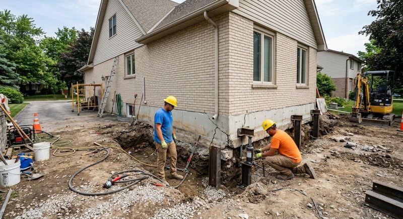 Helical Piers Installation in Chino Hills, CA