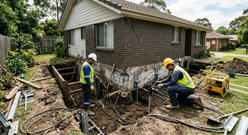 Sinking Foundation Repair in La Habra, CA
