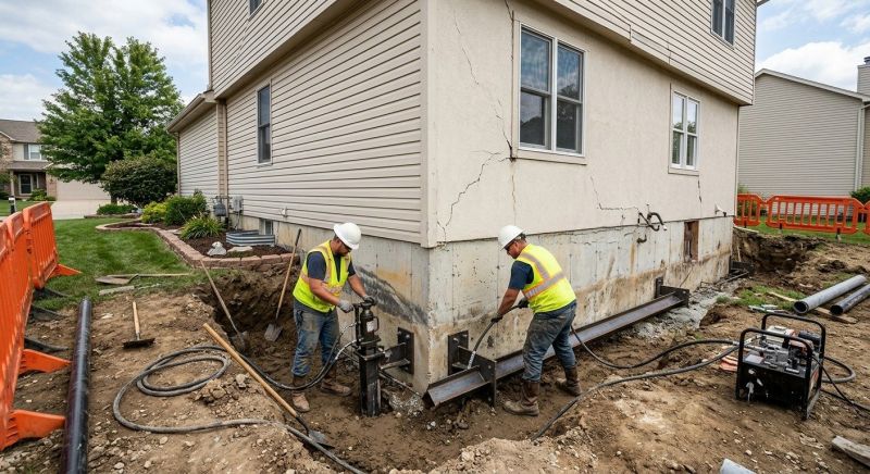 Sinking Foundation Repair in Chino Hills, CA