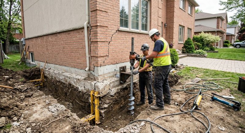 Sinking Foundation Repair in Pico Rivera, CA