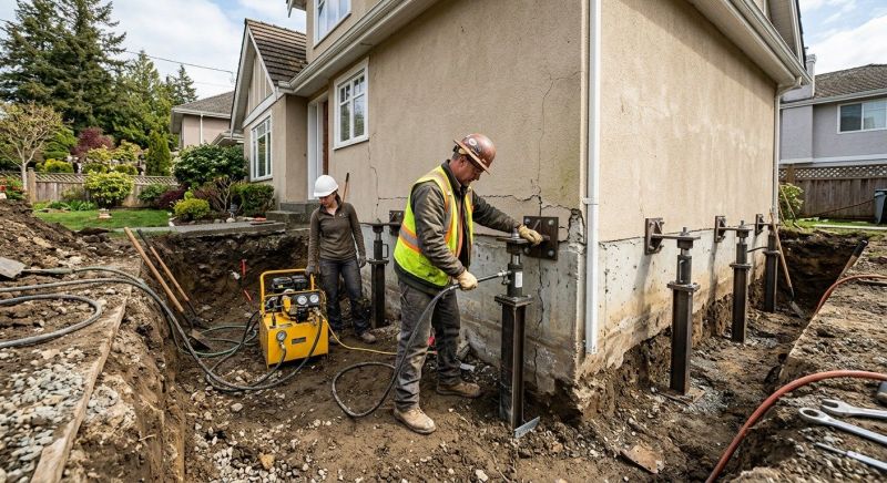 Sinking Foundation Repair in Placentia, CA