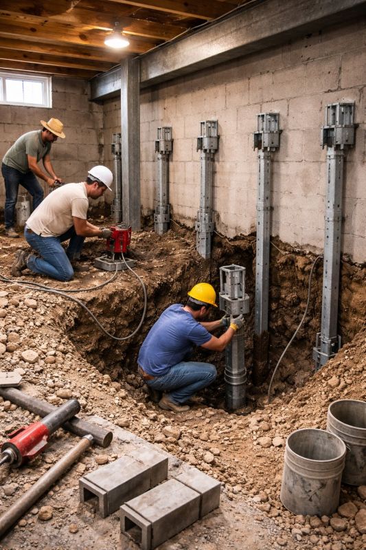 Structural Underpinning in Chino Hills, CA